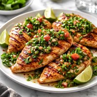 Chargrilled Chicken with Cilantro Salsa