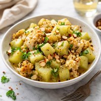 Chayote Squash with Cauliflower and Sherry