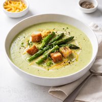 Cheddar Asparagus Soup