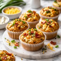 Cheddar Bacon and Green Onion Muffins