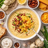 Cheddar Cauliflower Soup