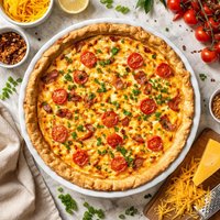Cheddar Cheese Pie Quiche