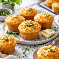 Cheddar Cornmeal Muffins