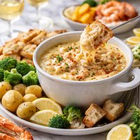 Cheddar Crab and Wine Fondue