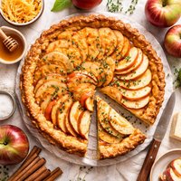 Cheddar Crust Apple Tart