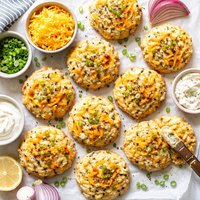 Cheddar Onion Drop Biscuits Reduced Fat