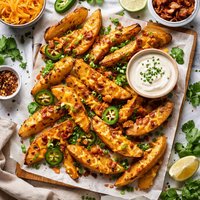 Cheddar Potato Wedges