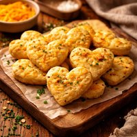 Cheddar Shortbread Hearts