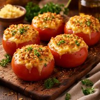 Cheddar Stuffed Tomatoes