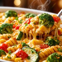 Cheddar Vegetable Pasta Bake