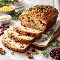 Cheddar Walnut Cranberry Bread