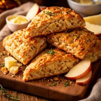 Cheese and Apple Scones