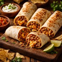 Cheese and Bean Burritos