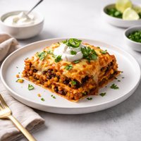 Cheese and Bean Enchilada Casserole