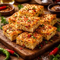 Cheese and Chili Pepper Squares