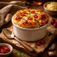 Cheese and Chili Souffle