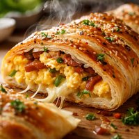 Cheese and Egg Breakfast Braid