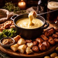 Cheese and Guinness Fondue