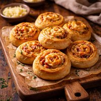 Cheese and Ham Scrolls