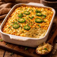 Cheese and Jalapeno Grits Casserole