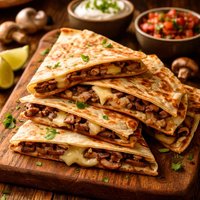 Cheese and Mushroom Quesadillas