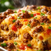 Cheese and Sausage Breakfast Casserole