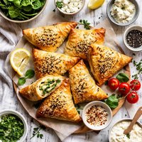 Cheese and Spinach Bourekas