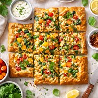 Cheese and Veggie Crescent Squares