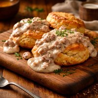 Cheese Biscuits Sausage Gravy
