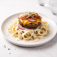 Cheese Burger Alfredo