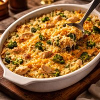 Cheese Chicken and Rice Casserole
