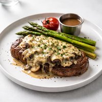 Cheese Mushroom Steak