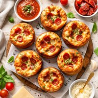 Cheese Pepperoni Popovers