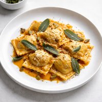 Cheese Ravioli with Pumpkin Sage Sauce Semi Homemade