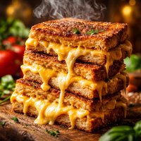 Cheese Sandwiches Mountain Fashion