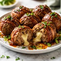 Cheese Stuffed Bacon Meatballs Aaron Mccargo Jr