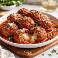 Cheese Stuffed Meatballs