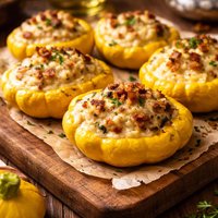 Cheese Stuffed Pattypans