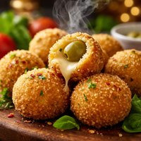 Cheese Wrapped Olives Bollitas