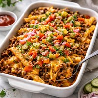 Cheeseburger and Fries Casserole