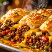 Cheeseburger Biscuit Bake