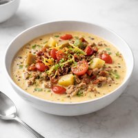 Cheeseburger Chowder from Cooking Live