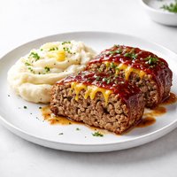 Cheeseburger Meatloaf and Mashed Potatoes