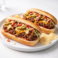 Cheeseburger Meatloaf Hoagies