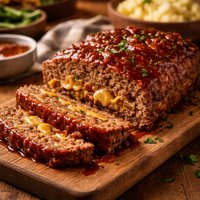 Cheeseburger Meatloaf with Sauce
