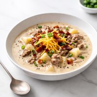 Cheeseburger Potato Chowder