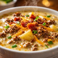 Cheeseburger Potato Soup