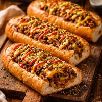 Cheeseburger Stuffed French Bread