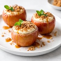 Cheesecake Stuffed Baked Apples
