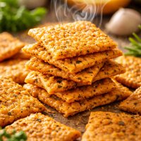 Cheeseless Cheese Crackers Gluten and Dairy Free
